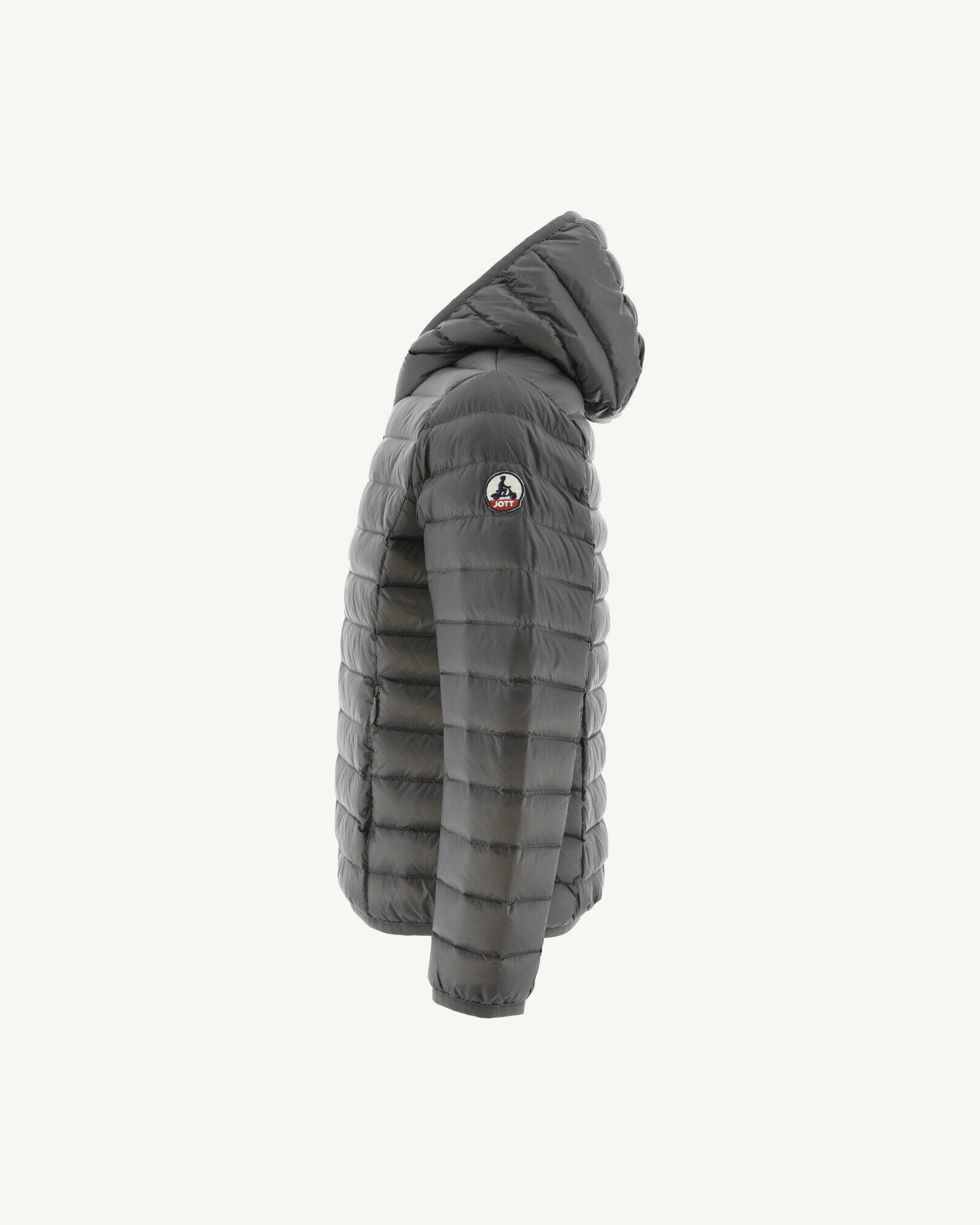 Doudoune légère à capuche enfant Anthracite Hugo