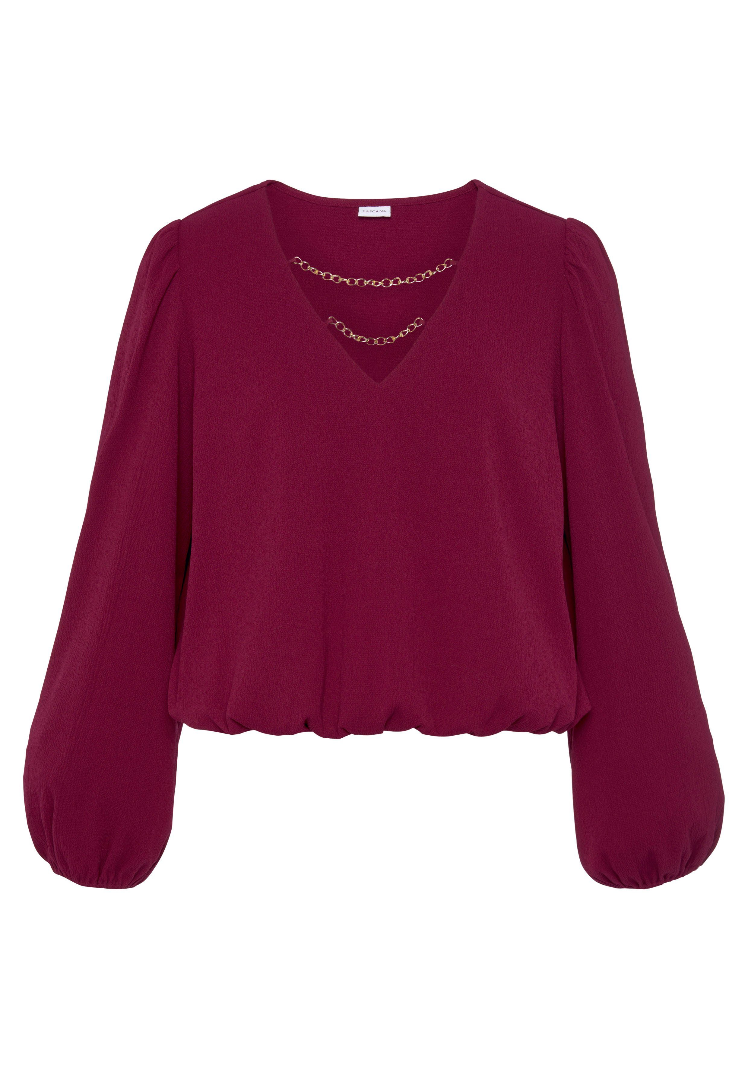 LASCANA Schlupfbluse mit Kettendetails