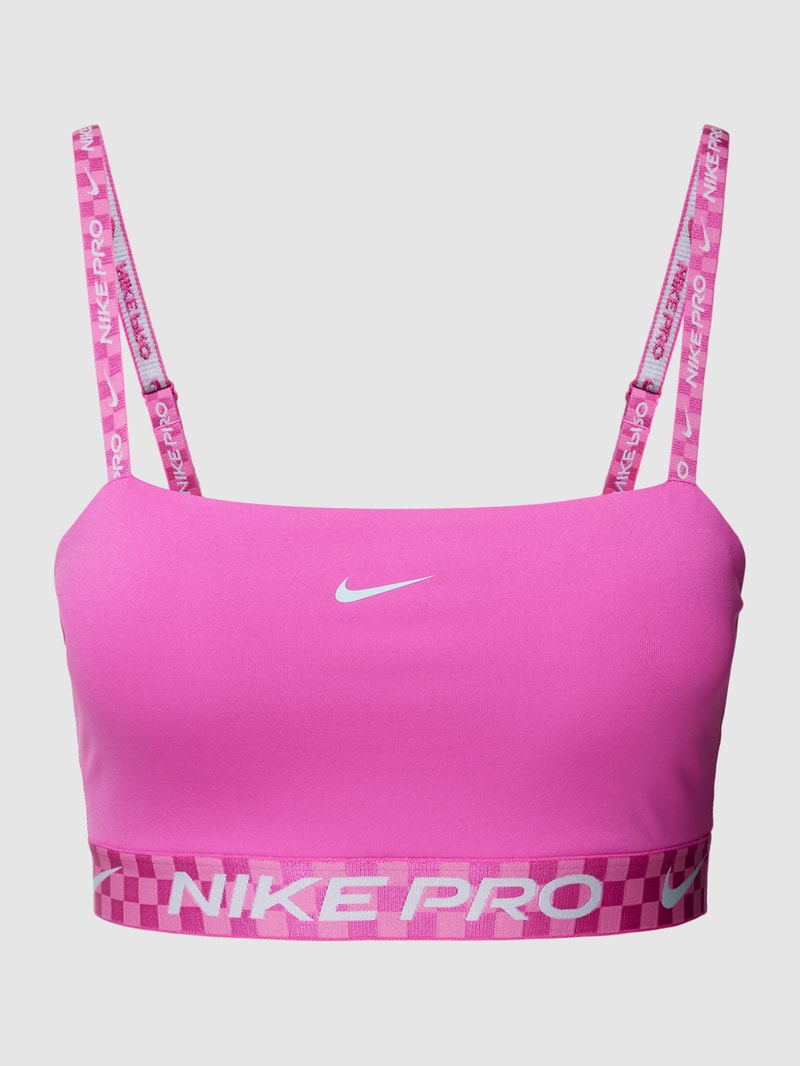 Bustier mit Label-Details in pink
