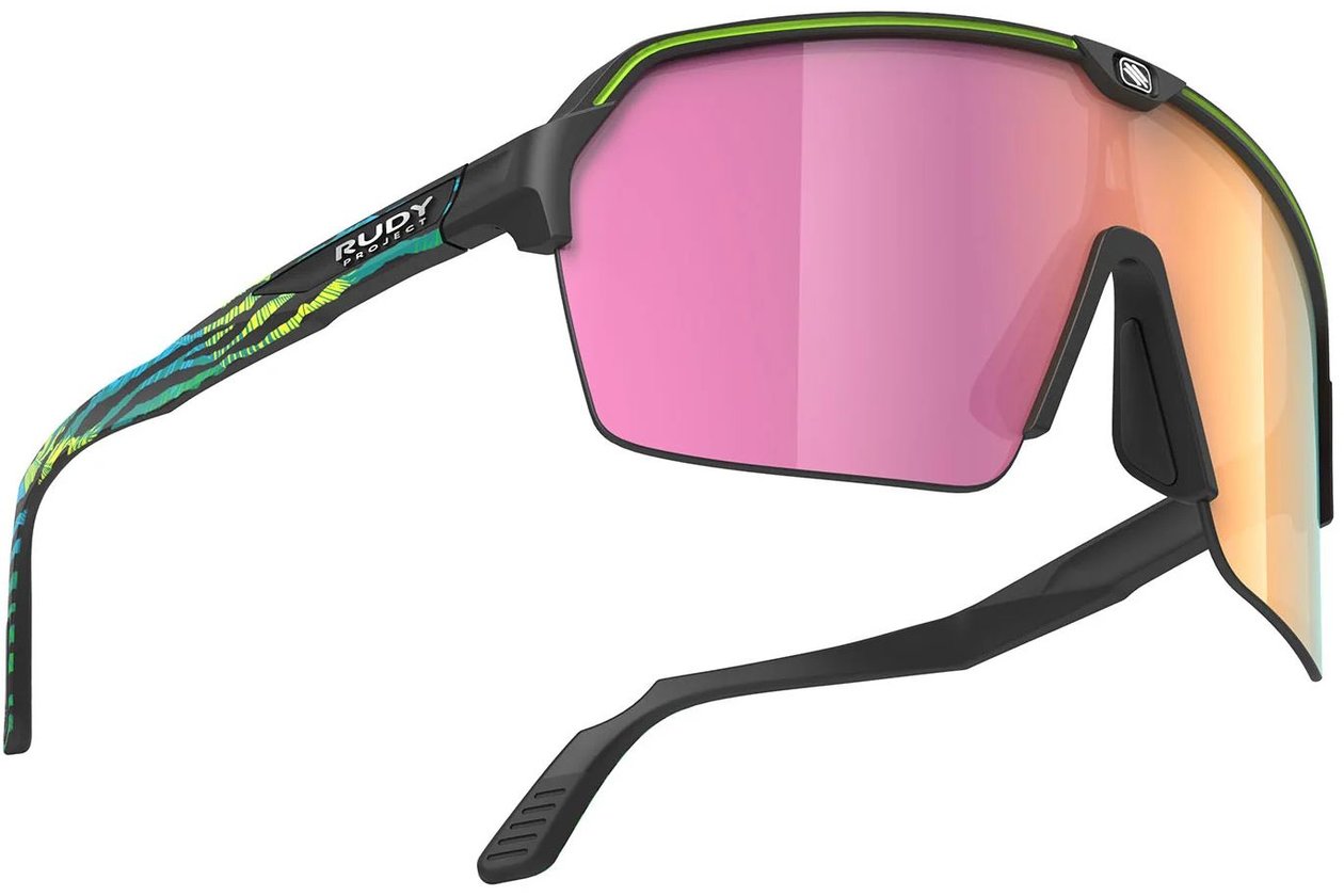 Rudy Project Spinshield Air Black Matte Nature Print / Multilaser Sunset