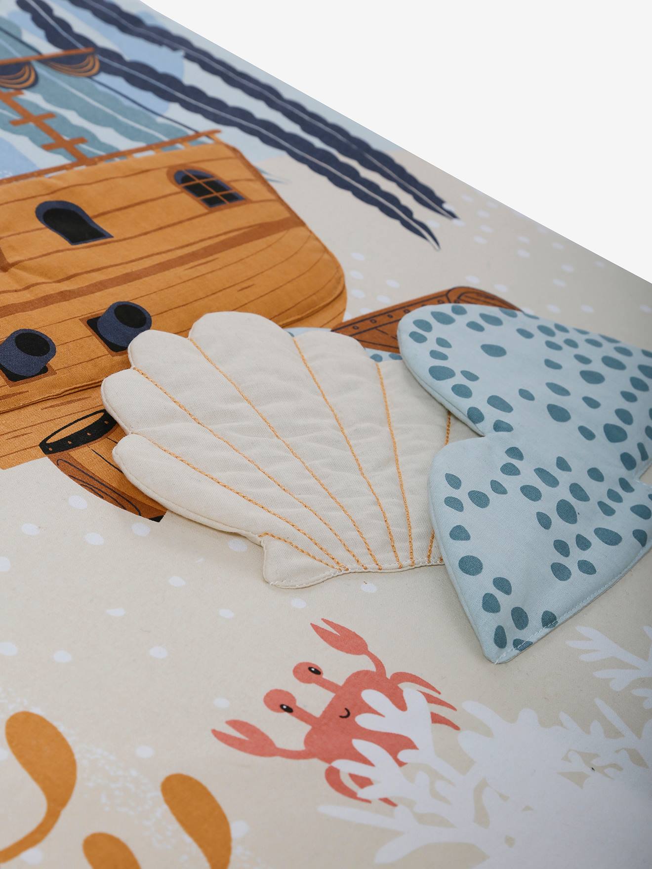 Vertbaudet Baby Activity-Decke RIFF - blau