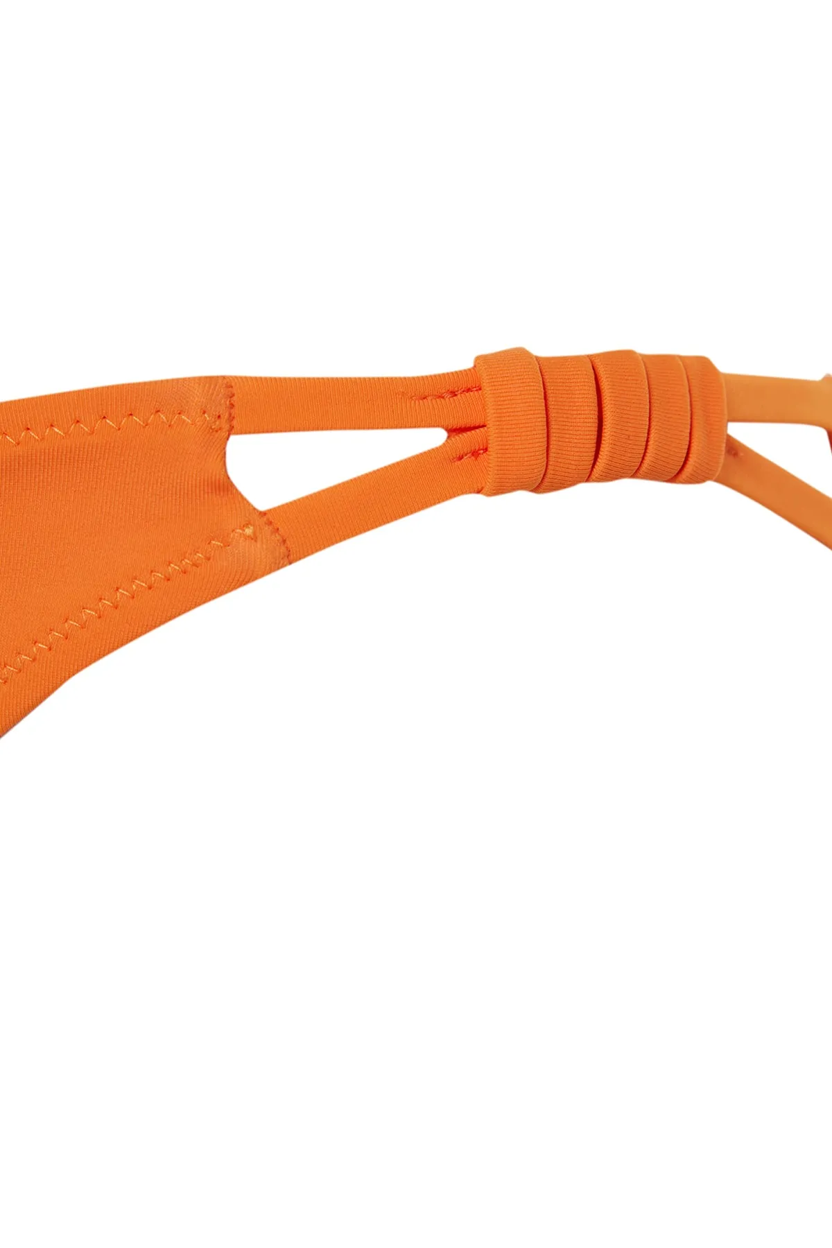 Trendyol Collection  Orange geknotete Bikinihose mit normalem Beinausschnitt TBESS21BA0183