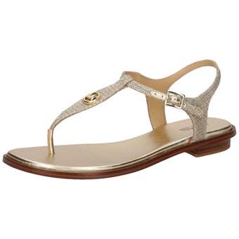Michael Kors Mallory Thong Sandale in gold