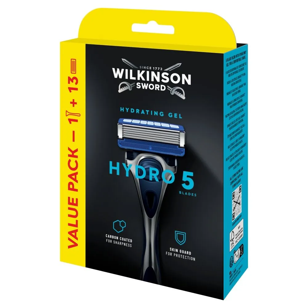 Wilkinson Hydro 5 vnt. skustuvo rinkinys + 13 peiliukų