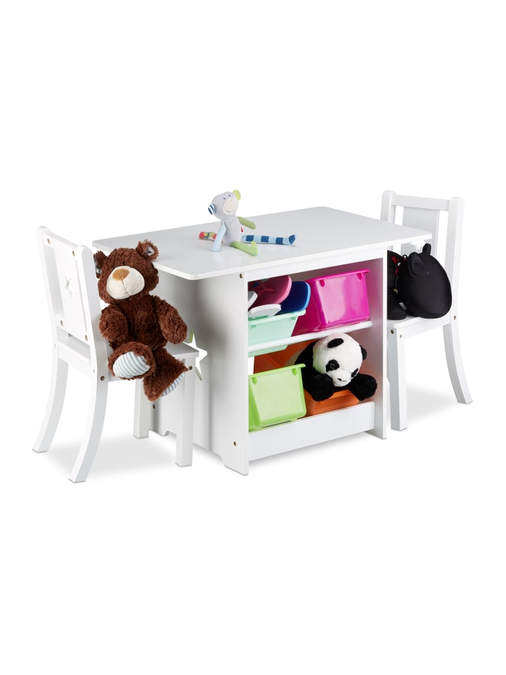 relaxdays Kindersitzgruppepe in Weiß günstig kaufen onesize