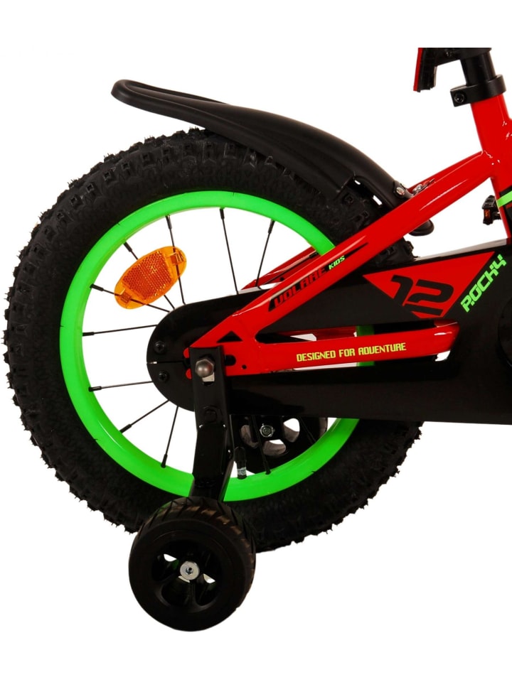 Volare Kinderfahrrad Rocky für Jungen 14 Zoll Kinderrad in Rot Fahrrad 4 Jahre günstig kaufen onesize