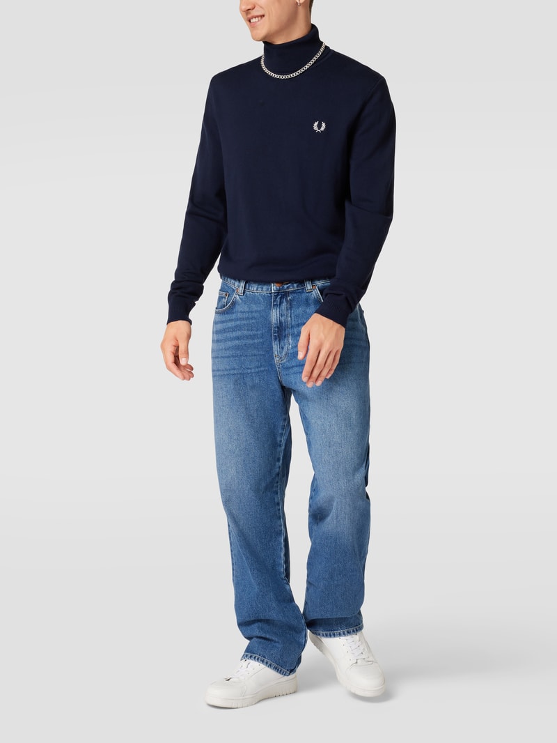 Baggy Fit Jeans mit Brand-Detail in blau