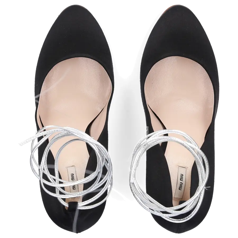 Miu Miu - High Heels Pumps Satin - schwarz