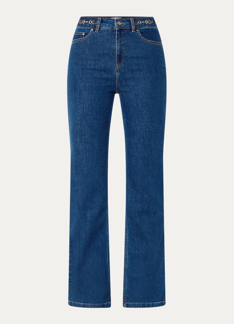 Jeans Jean Gerard Darel Naiade a vita alta, taglio dritto, lavaggio scuro