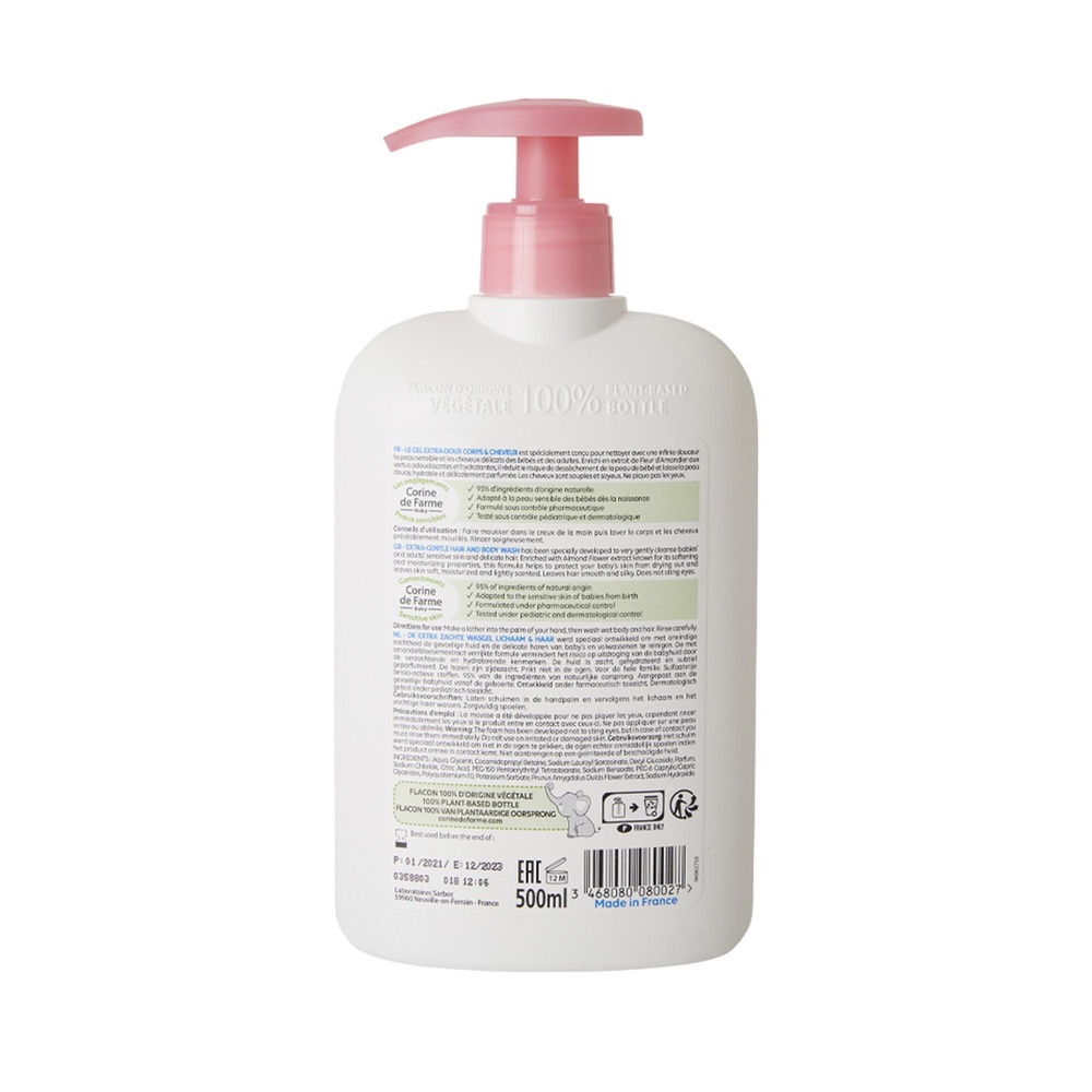 corine de farme Gel Corps&Cheveux Extra-doux Gel lavant Bébé