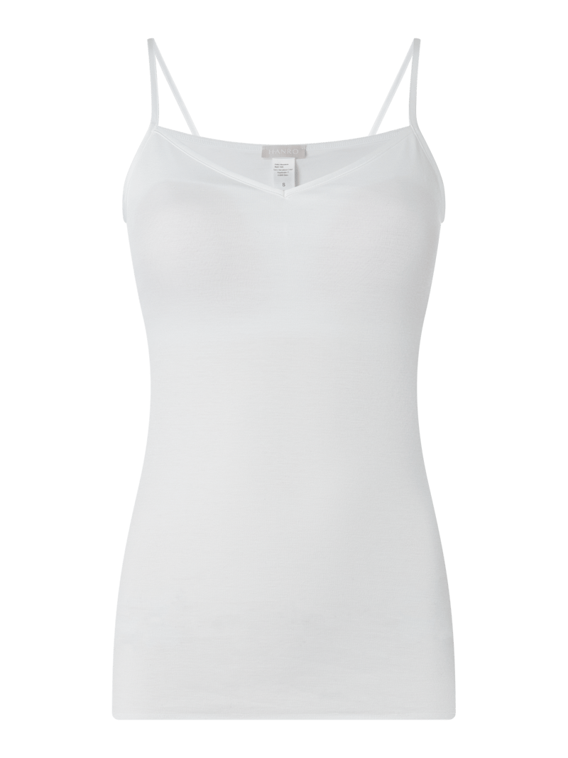 Unterhemd aus merzerisierter Baumwolle - wattiert Modell Cotton Seamless in weiß