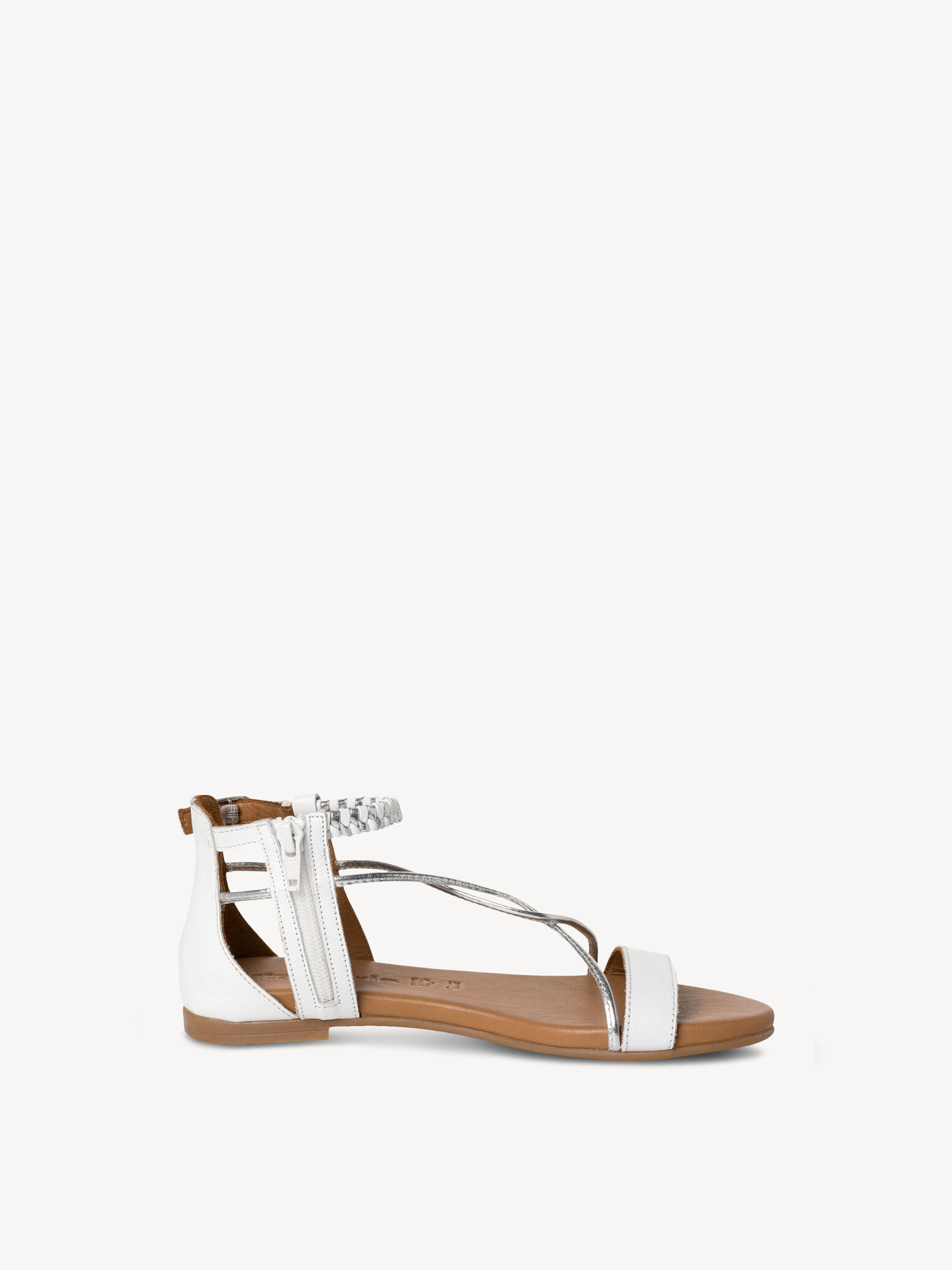 Sandale en cuir - blanc