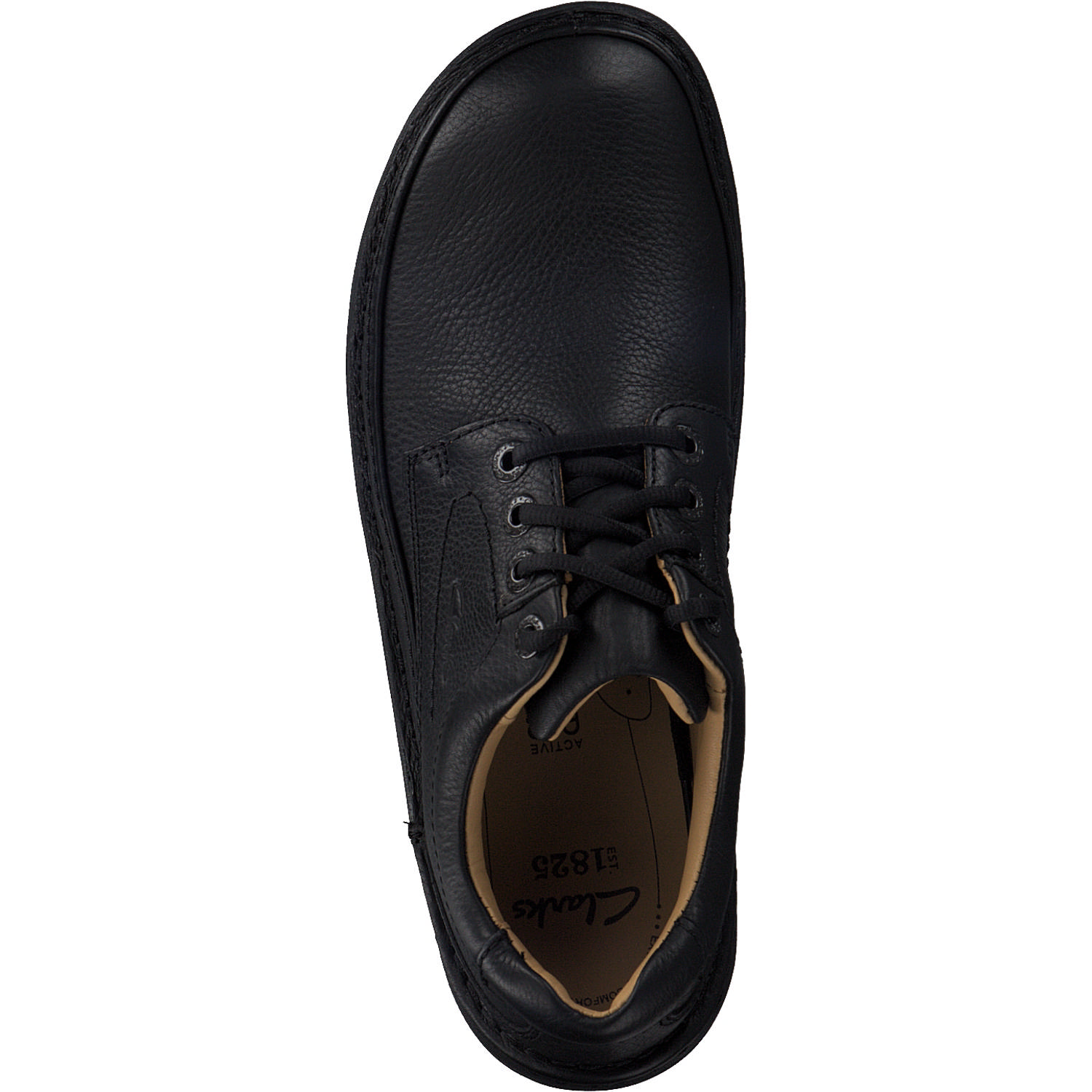 Clarks Nature Three 2033, Business-Schnürschuhe, Herren, Schwarz