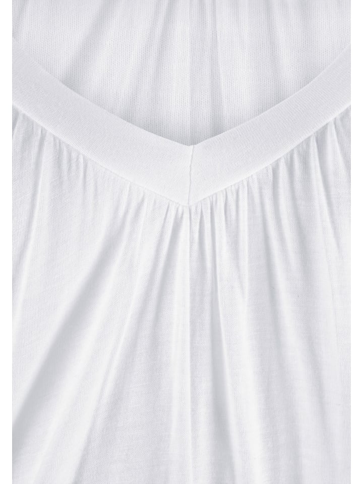 LASCANA V-Shirt in weiß günstig kaufen