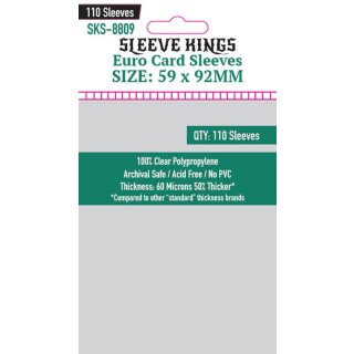 Sleeve Kings Euro Card Sleeves (59x92mm) (110)