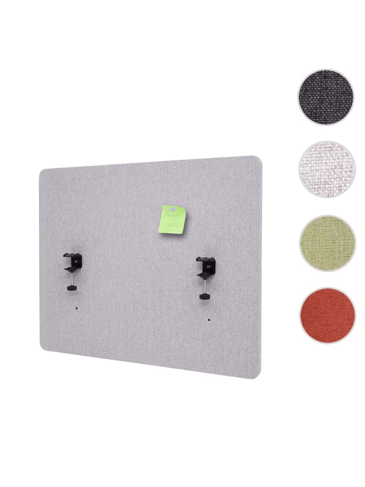 MCW Akustik-Tischtrennwand G75, 60x75cm grau günstig kaufen onesize