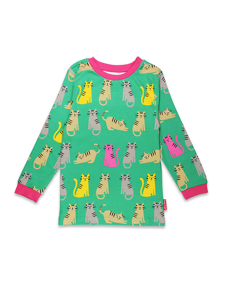 Toby Tiger Pyjama in Grün/ Bunt günstig kaufen