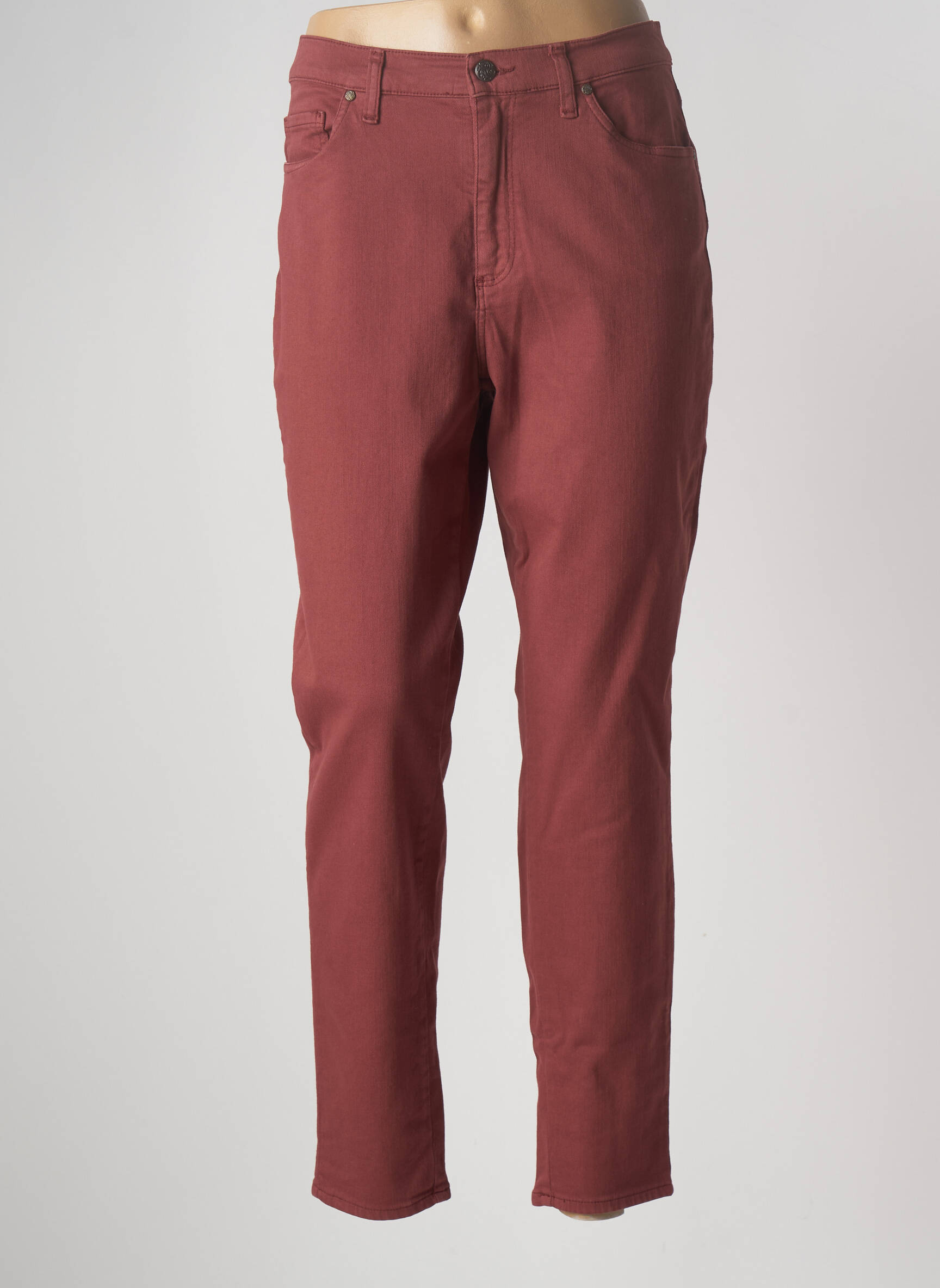 Lcdn Jeans Coupe Slim Femme couleur marron
