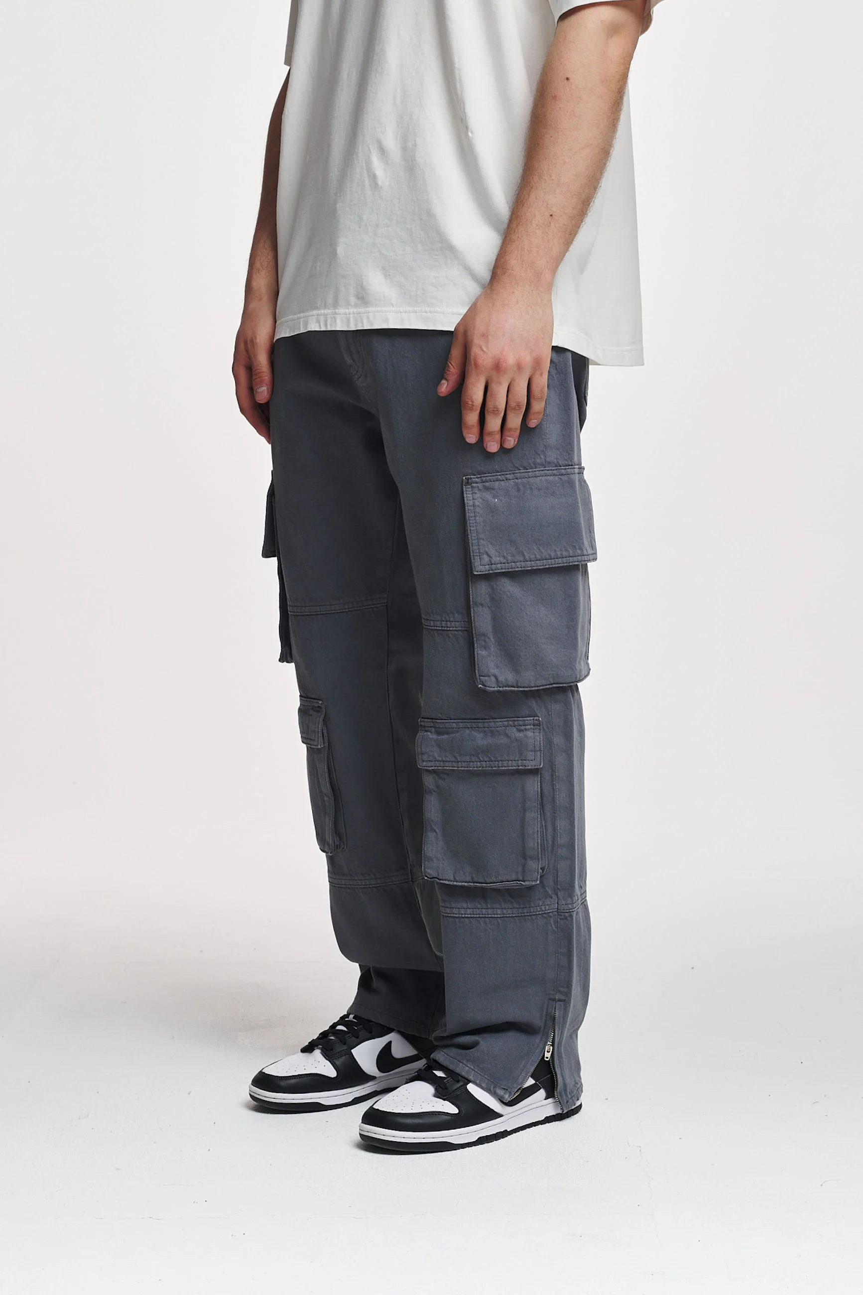 2Y Studios NEO ANKLE ZIP PANTS - Vaqueros holgados