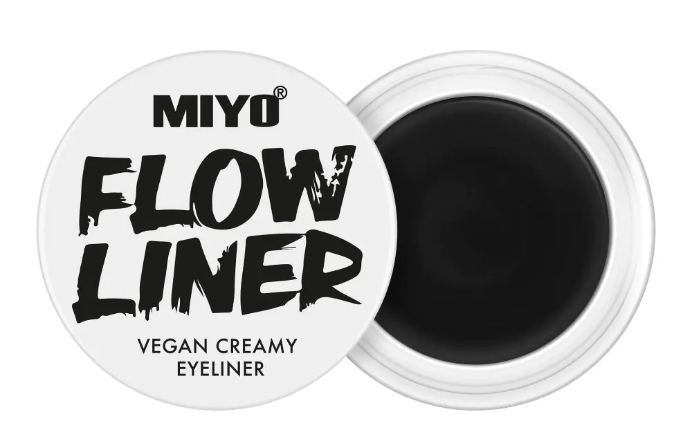 Miyo Flow Liner Eyeliner med kremie, 01 Asphalt