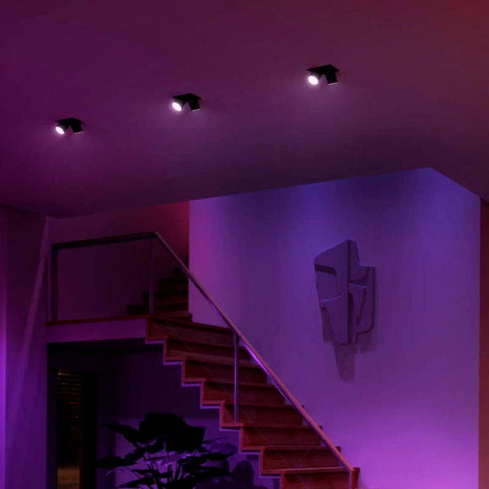 Philips Hue LED-Leuchtmittel White & Color Ambiance LED Lampe GU5,3 Reflektor - MR16 6,3W 400lm, n.v, warmweiss