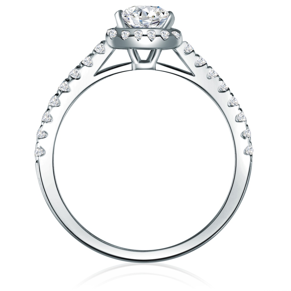 Trilani Bague en argent Argent sterling Oxyde de zirconium (CZ) en Argent Bague