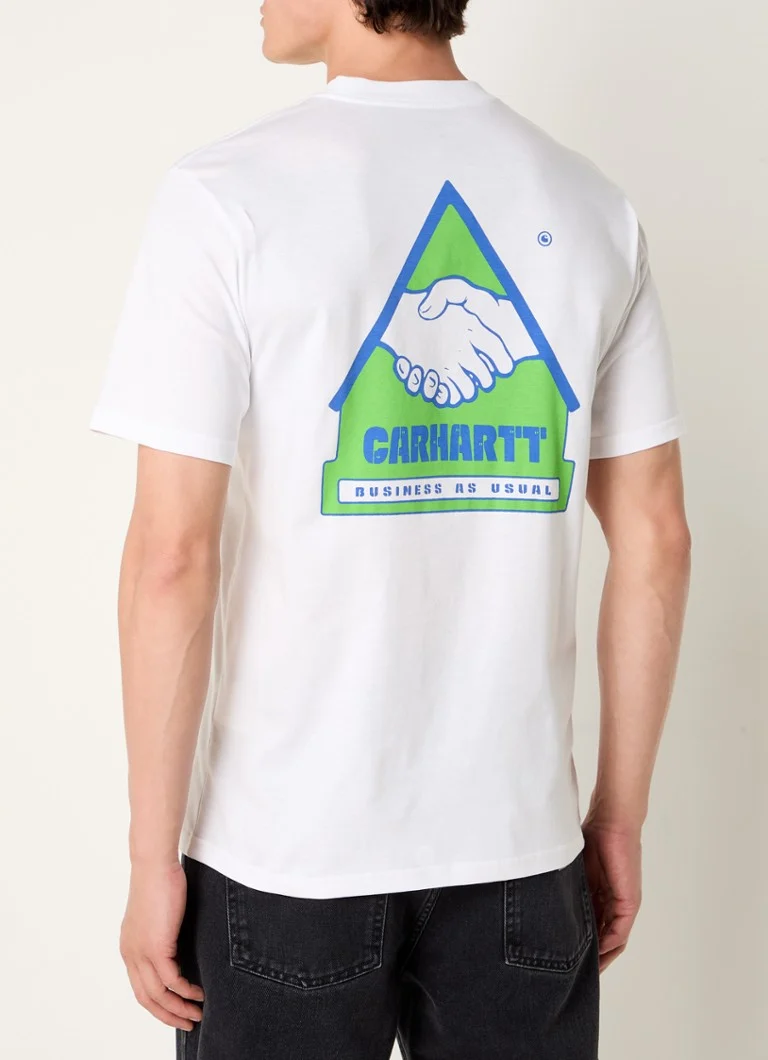 Carhartt WIP  Trade T-shirt van biologisch katoen met logo- en backprint