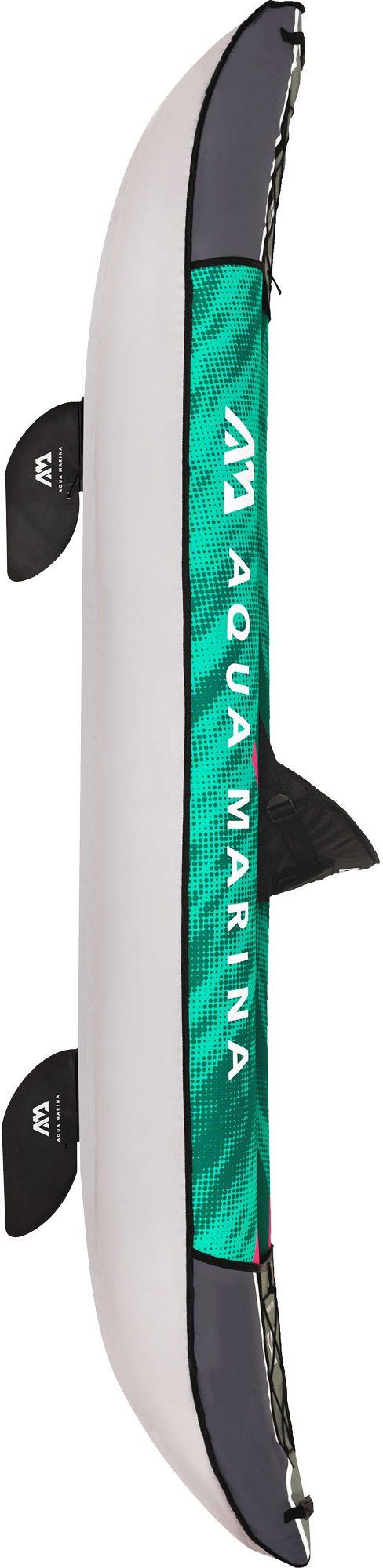 Aqua Marina Einerkajak, (Set, 6-St., mit einem Paddel), Komplett Set mit Tragerucksack und Fußpumpe
