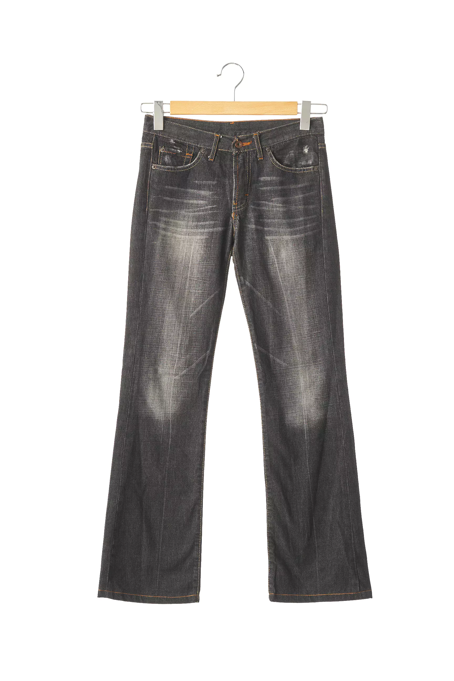 Used Jeans Jeans Coupe Droite Femme couleur noir