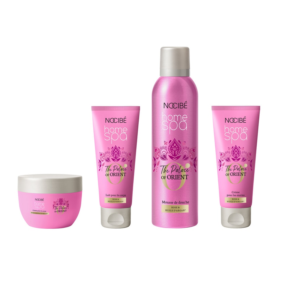 Nocibé Home Spa - Coffret Mystery of Hammam Evasion Bien-être Lait corps, mousse de douche, crème mains & gommage corps