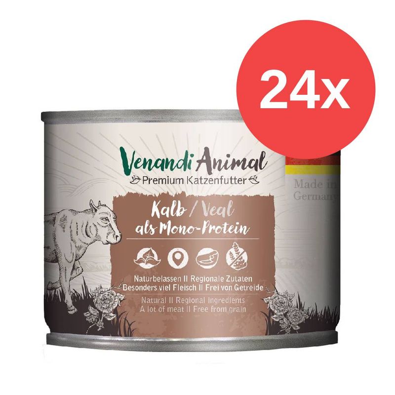 Sparpaket Venandi Animal Monoprotein 24 x 200 g