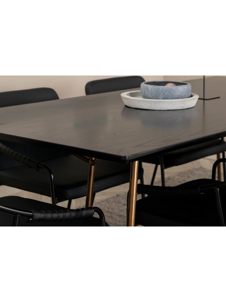 ebuy24 Essgruppe Pippi 13 (7-teilig) Schwarz 90 x 190 cm günstig kaufen onesize