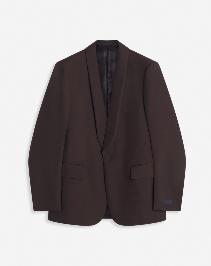 VESTE COL CHÂLE SIMPLE BOUTONNAGE
