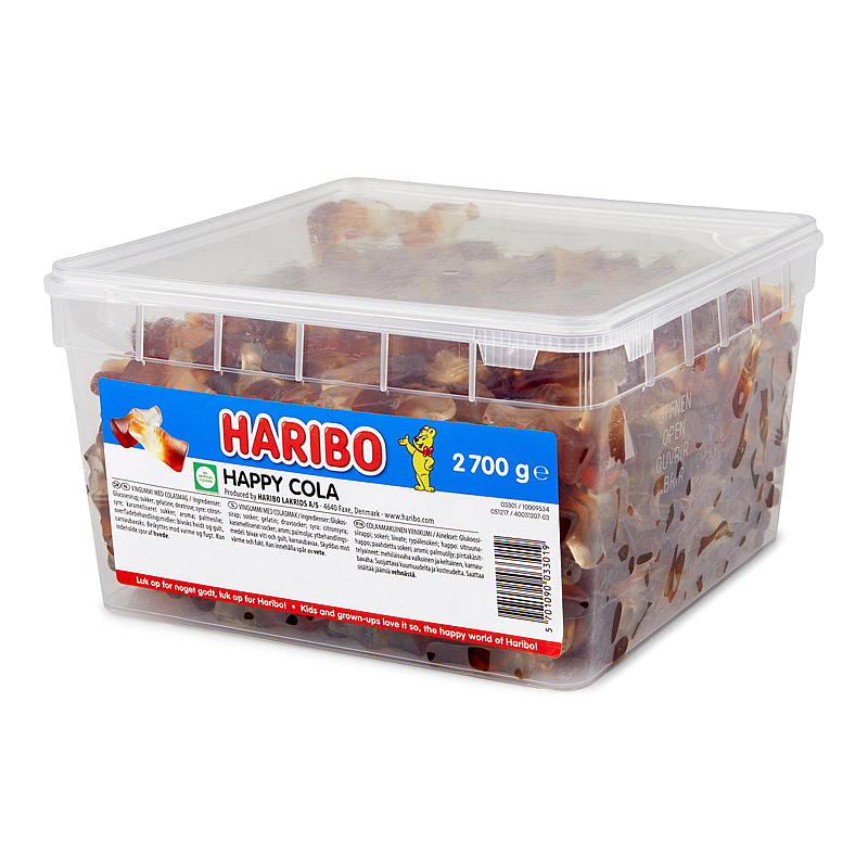 KnallGodt Happy colaflasker Haribo 2,7 kg