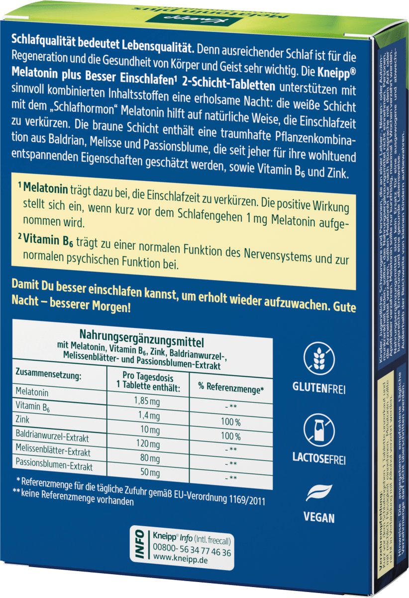 Melatonin Plus Tabletten 30 St, 15,3 g