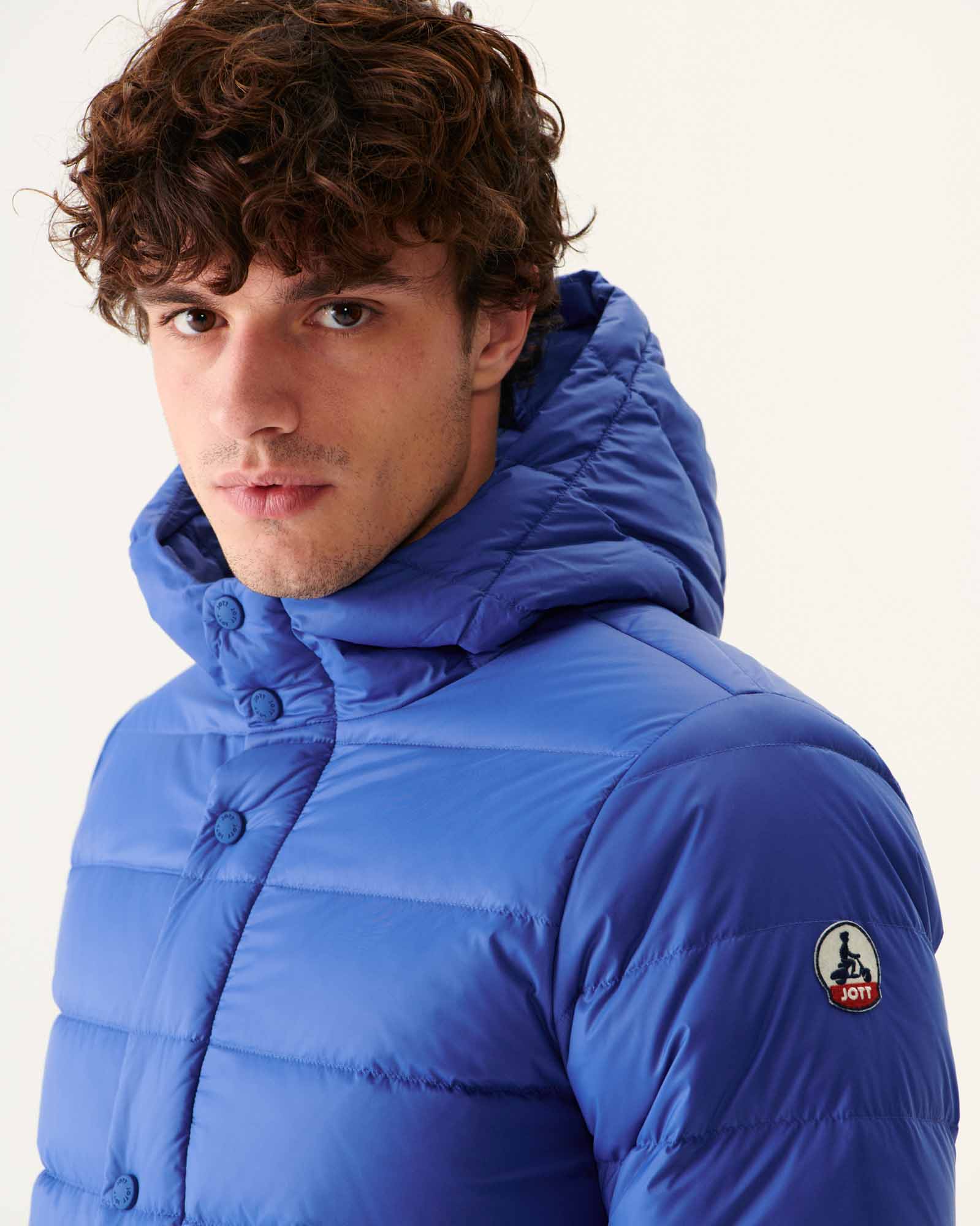 Doudoune à capuche Dark denim Jorge