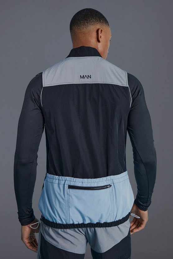 Man Active Colorblock Weste