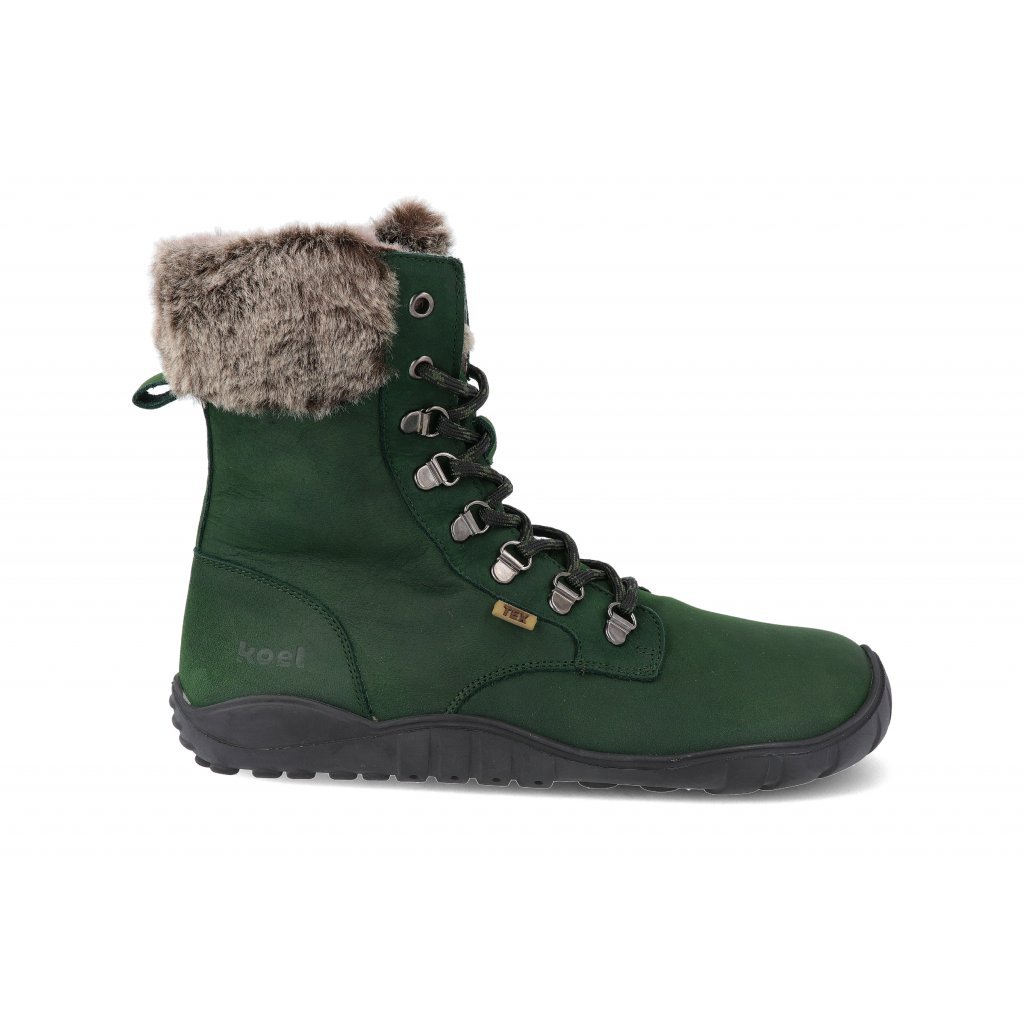 Koel4kids Levi Tex Lambswool Green 05T023.237-305 Winterbarfußstiefeletten