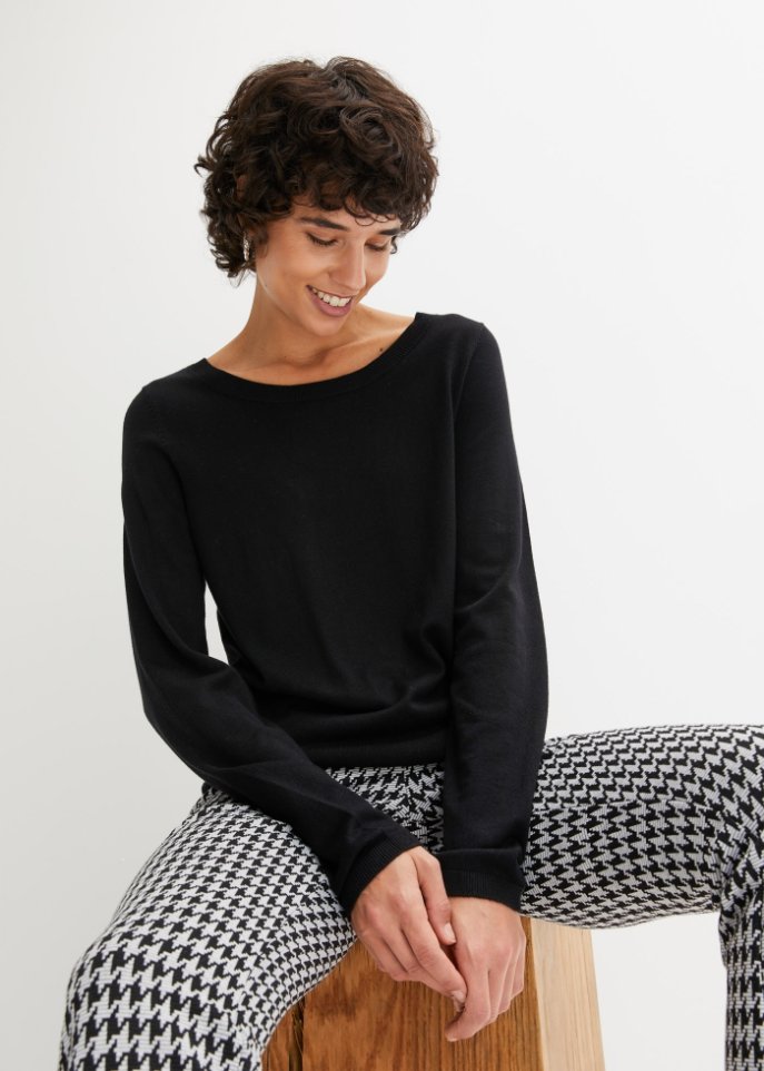 Feinstrickpullover, langarm