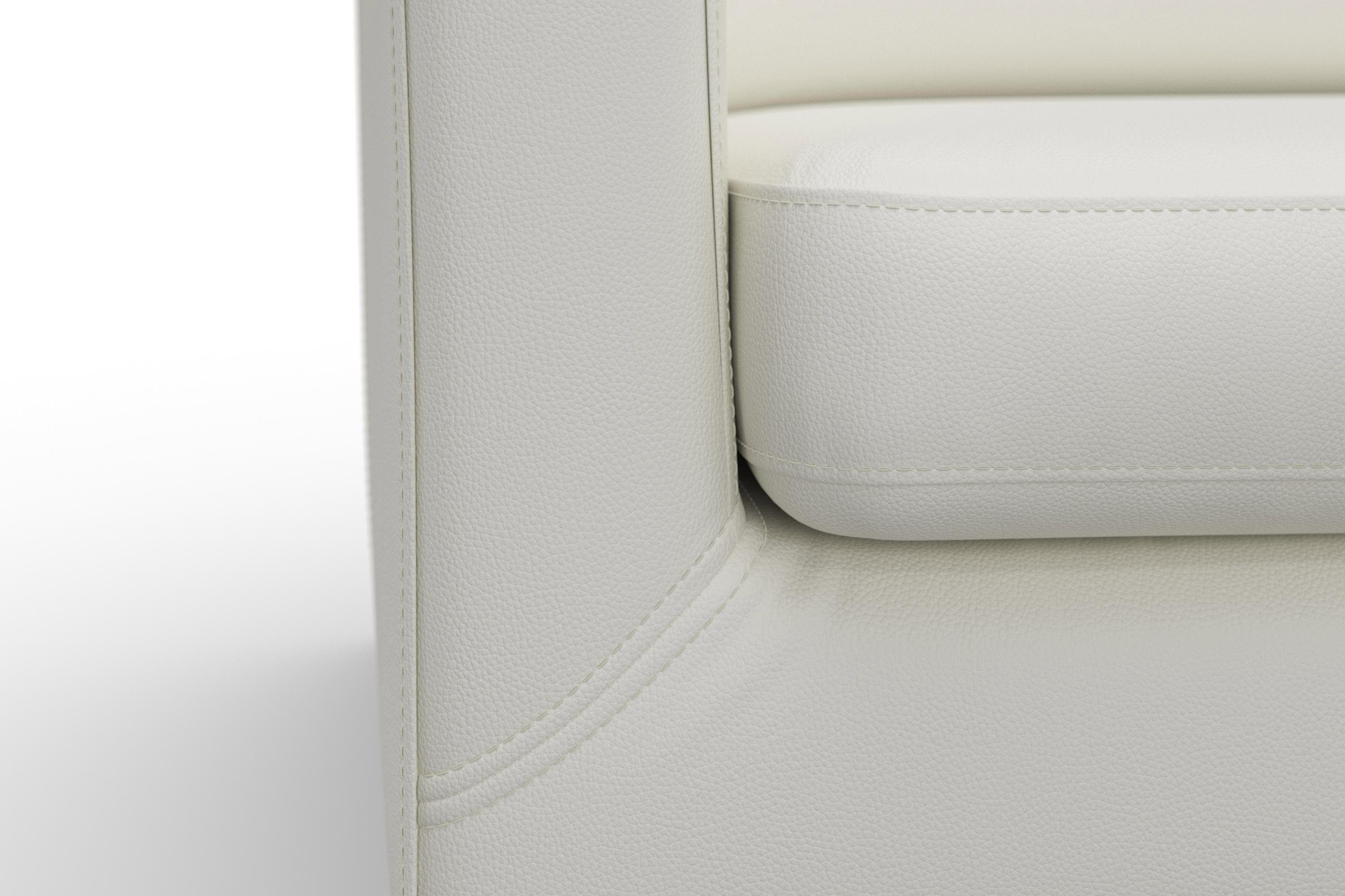 machalke® 3-Sitzer amadeo, Ledersofa mit geschwungenen Armlehnen, Breite 213 cm