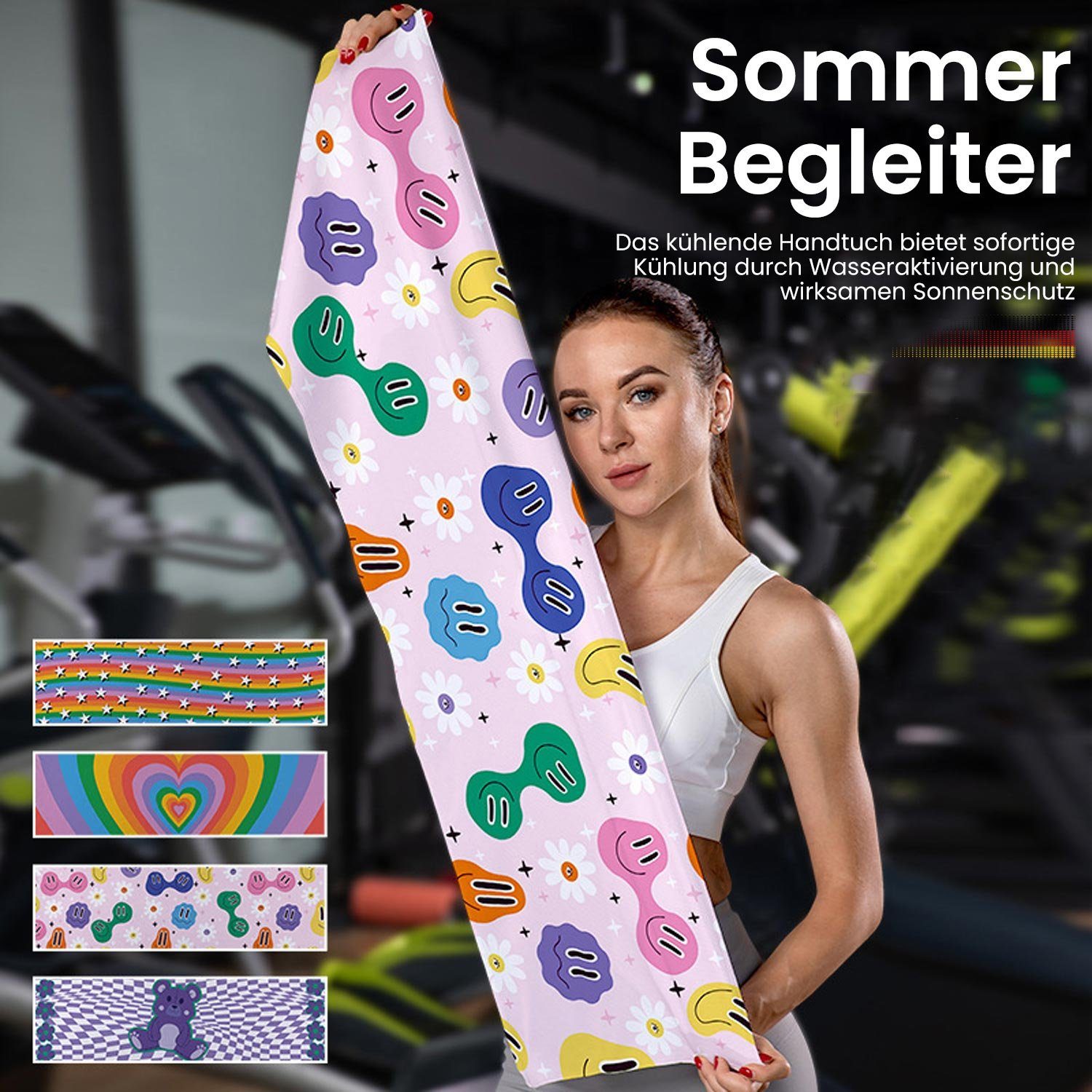 MAGICSHE Sporthandtuch Microfaser-Kühltuch, für Sport, Reisen, Camping