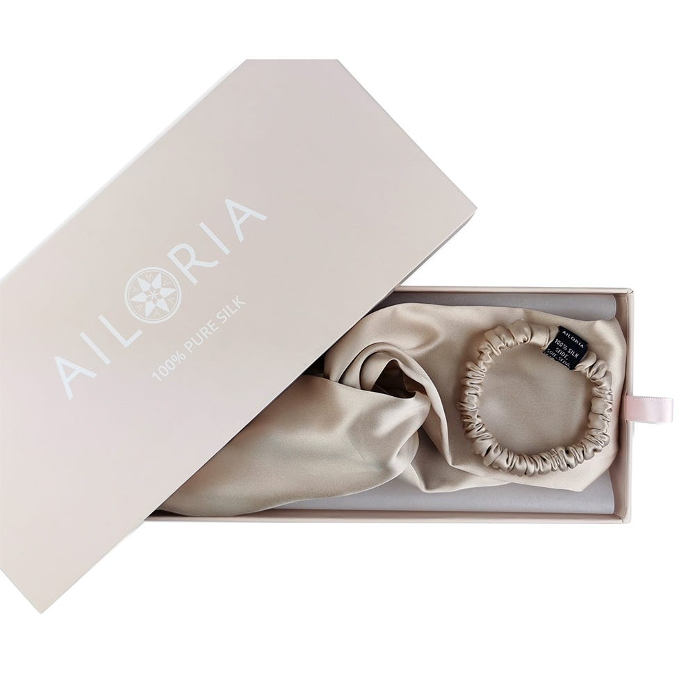 Ailoria Headband und Scrunchie S Beige