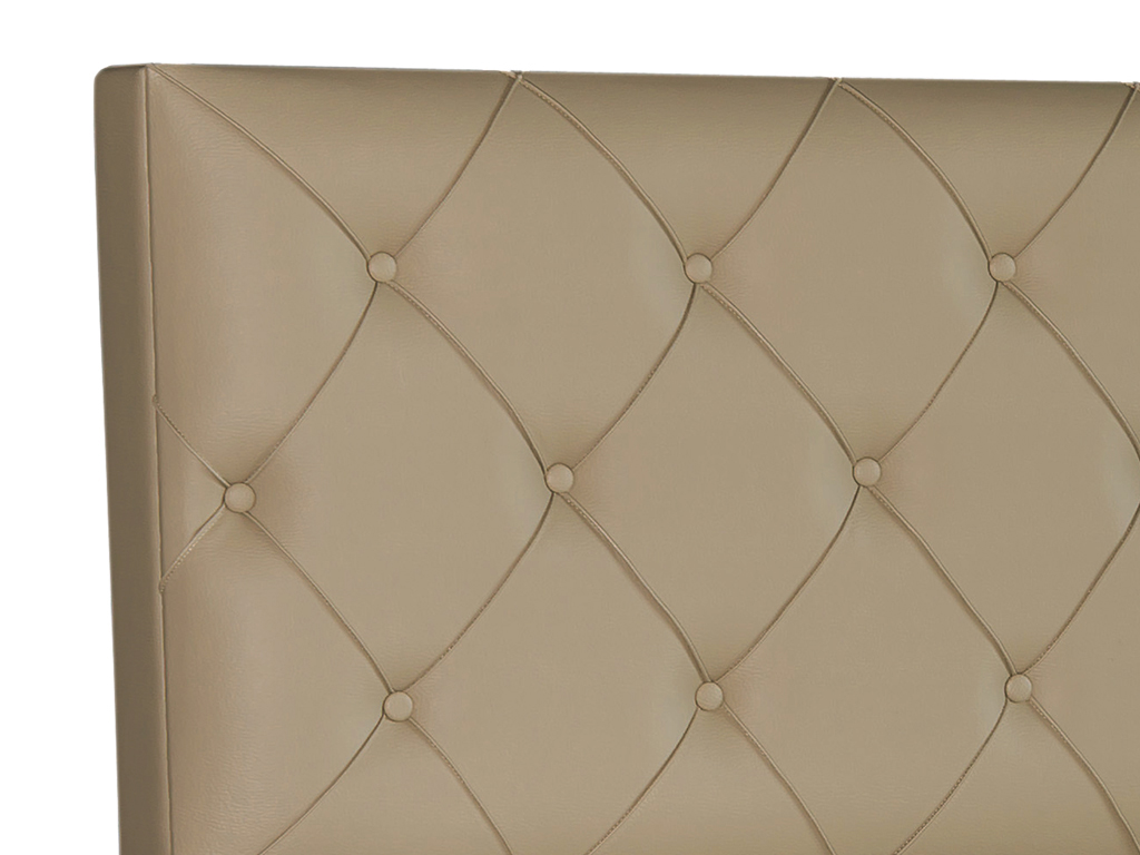 IHG Boxspringbett Turin 180x200 cm Kunstleder Muddy