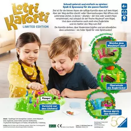 Lotti Karotti - Sonderausgabe 50 Jahre blaues Dreieck - Kinderspiel ab 4 Jahren