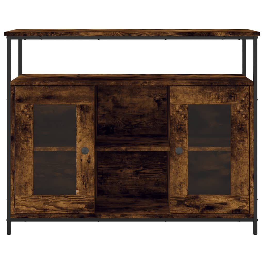 vidaXL Sideboard Sideboard Räuchereiche 100x35x80 cm Holzwerkstoff (1 St)
