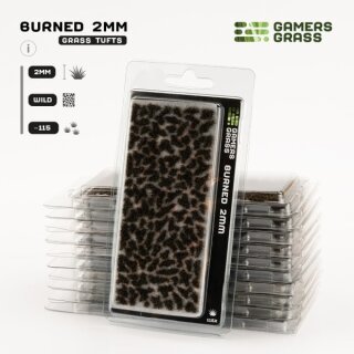 Static Grass Tufts - Burned 2mm
