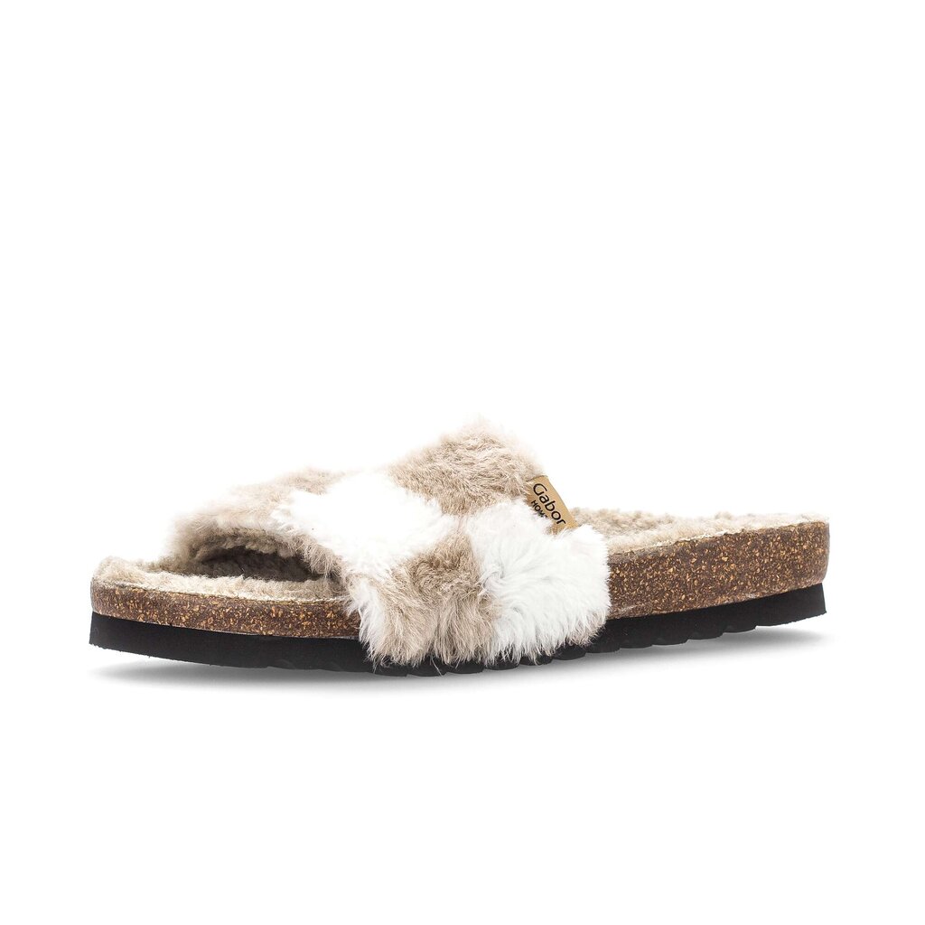 Gabor fashion Plüschhausschuh beige