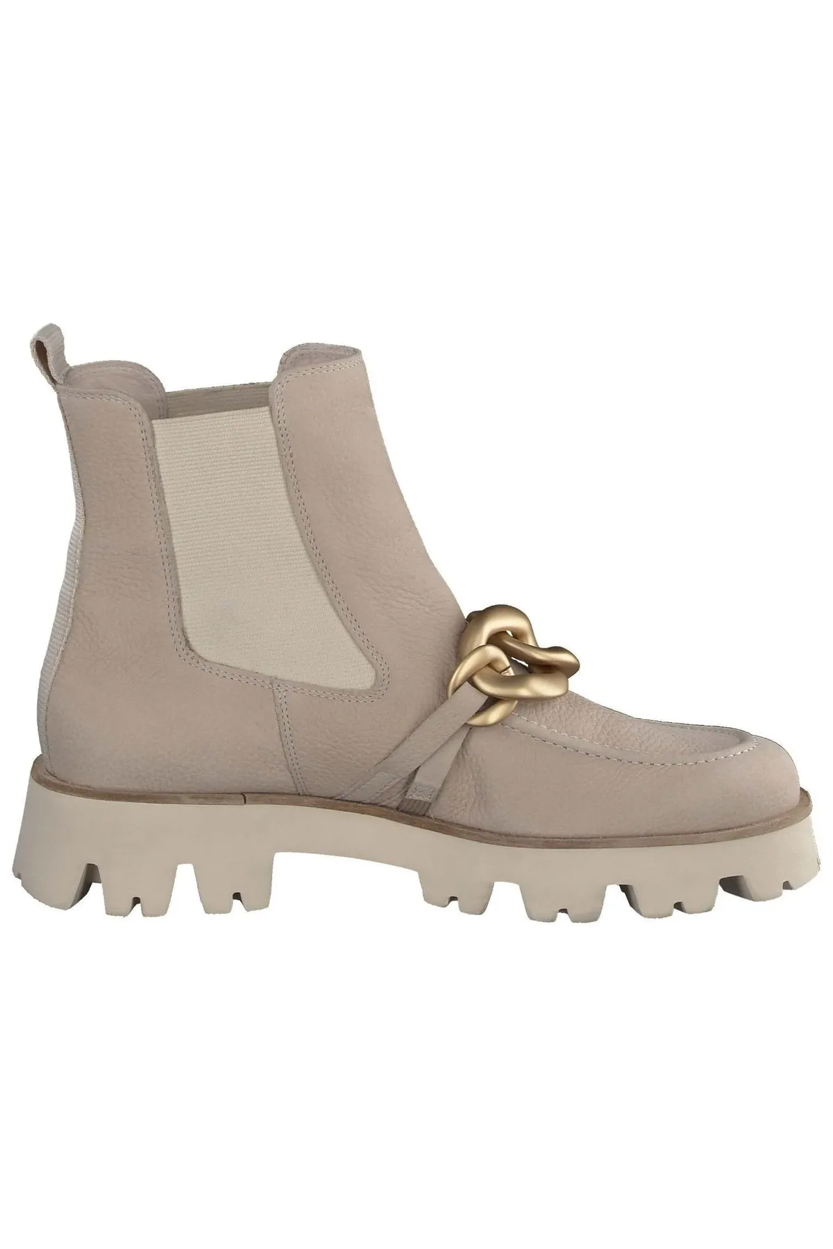 Paul Green  Stiefelette - Beige - Blockabsatz