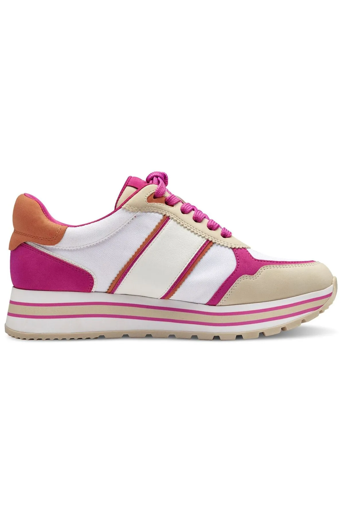 Tamaris  Sneaker - Rosa - Flacher Absatz