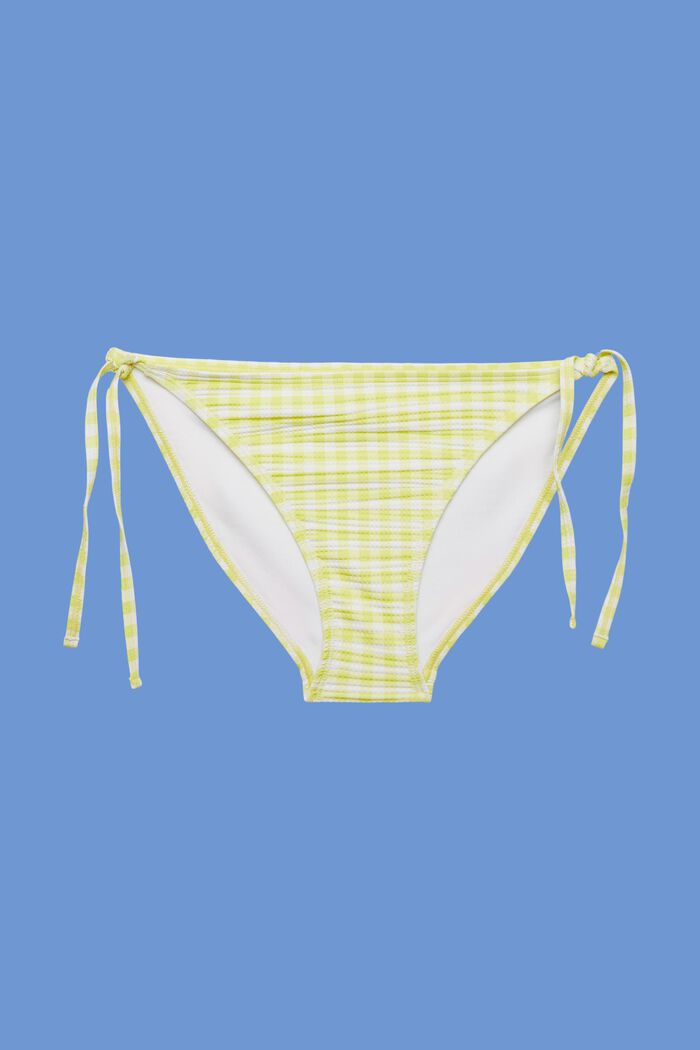 Recycelt: Strukturierte Bikinihose mit seitlichen Bindebändern